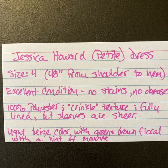 Jessica Howard Dress - Size 4P, Floral Print - Picture 5 of 5